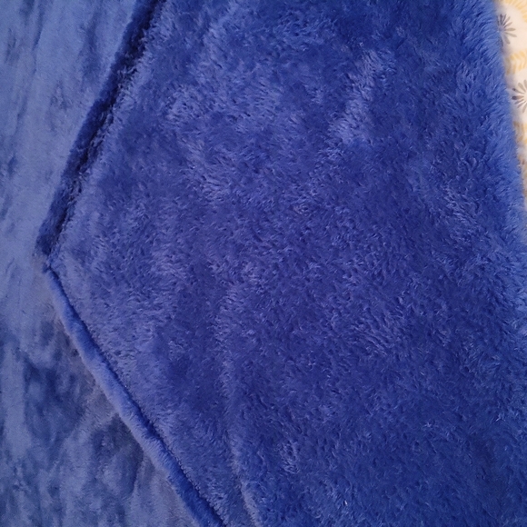 OEKO-TEXT  Lush blue throw NWOT.              B4 - Picture 3 of 5